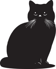 Obraz premium Cat Vector – High-Quality Animal Graphic