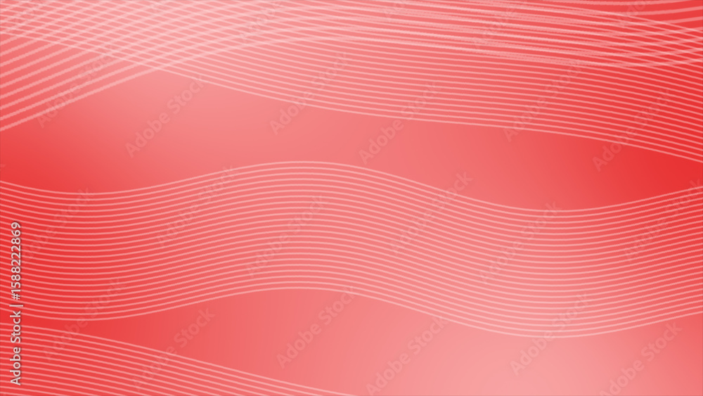 Poster simple red color minimal geometrical pattern waves background