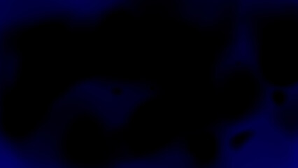 Blue color abstract pattern slow motion on black background, dark color minimal background