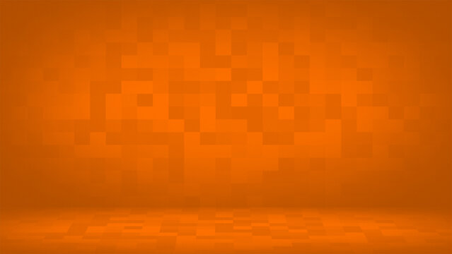 Orange color simple and classy empty room business background, elegant background