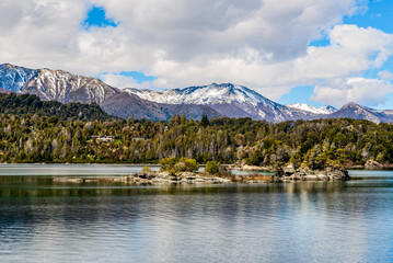 Sailing the Nahuel Huapi from Bahia Mansa to the Arrayanes Forest, Villa la Angostura, Neuquen,...