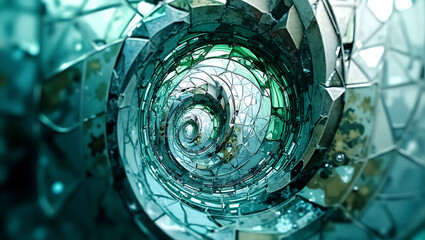 Dynamic Abstract Shattered Glass Effect