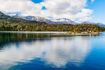 Sailing the Nahuel Huapi from Bahia Mansa to the Arrayanes Forest, Villa la Angostura, Neuquen,...