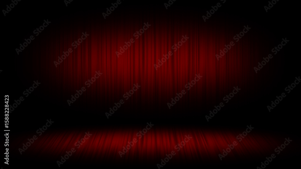 Poster red color simple and classy dark empty room business background, elegant background