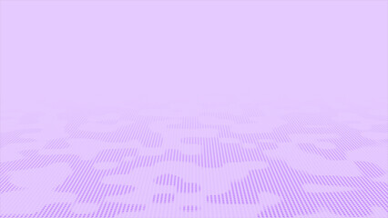 Purple color seamless wave pattern futuristic technology circular dots background