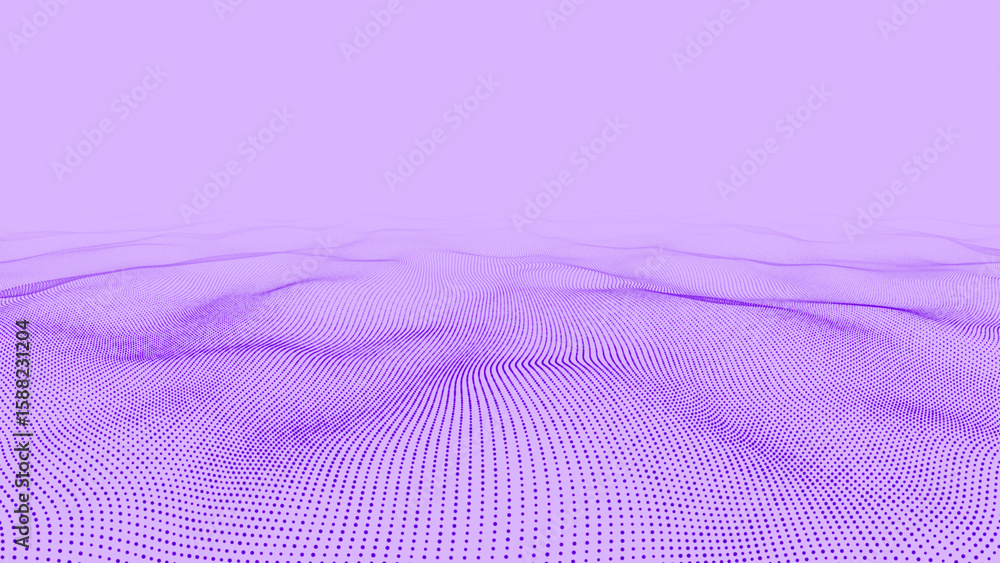 Poster purple color seamless fluid wave pattern futuristic minimal background