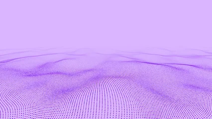 Fotobehang Fractal waves Purple color seamless fluid wave pattern futuristic minimal background  © Chandresh