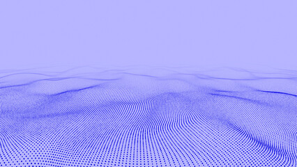 Blue color seamless fluid wave pattern futuristic minimal background