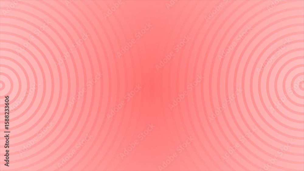 Poster simple and elegant repeating circular lines red color geometrical background