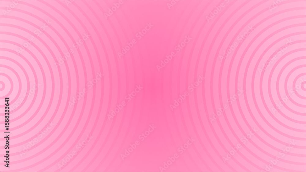 Aufkleber simple and elegant repeating circular lines magenta red color geometrical background