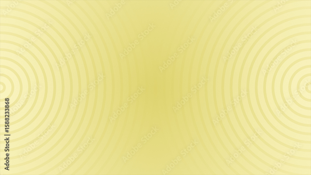 Poster simple and elegant repeating circular lines yellow color geometrical background