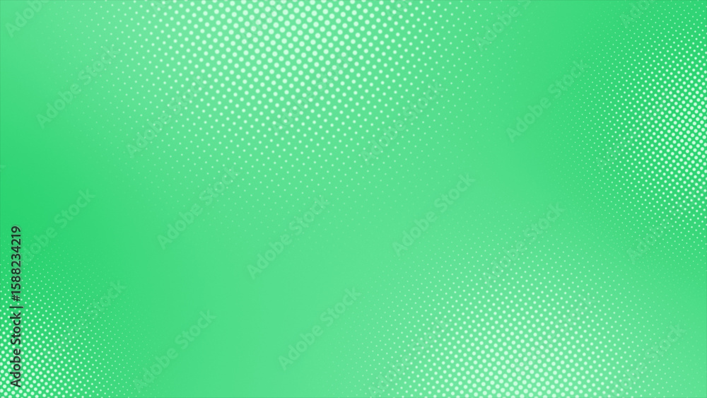 Poster simple and classy turquoise color rotating circular shapes geometrical halftone dots futuristic back