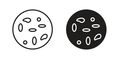 Thalassaemia icon line style graphic design .editable vectors.