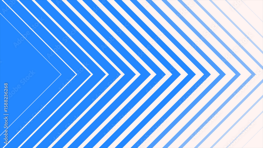 Poster royal blue color triangular shapes repeating lines minimal geometrical background