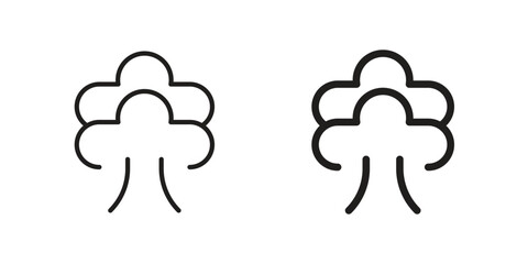 Steam icon line style graphic design .editable vectors.