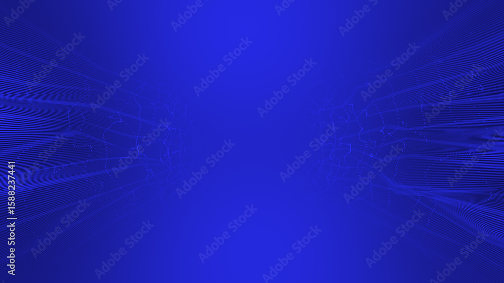 Poster clean and classy blue color abstract design wavy pattern geometrical abstract background