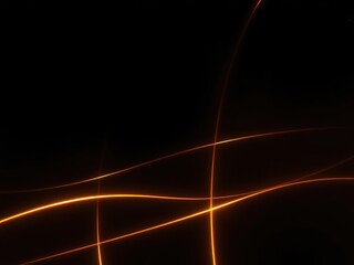 Minimalist Golden Glow on a Black Canvas