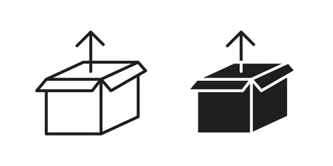 Product release icon line style graphic design .editable vectors.