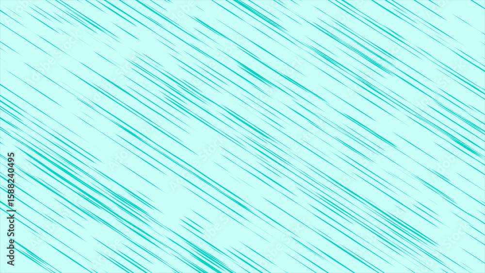 Poster cyan color moving parallel lines on white background for professional and business purpose