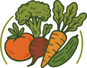 vegetables and fruits