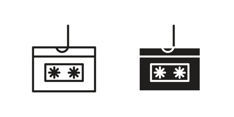 Password phishing icon line style graphic design .editable vectors.