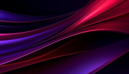 Naklejka premium Abstract vibrant curves of purple and red