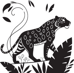 Vibrant alebrije jaguar with spiritual and mystical style isolated on transparent background © MdShamimAhmed