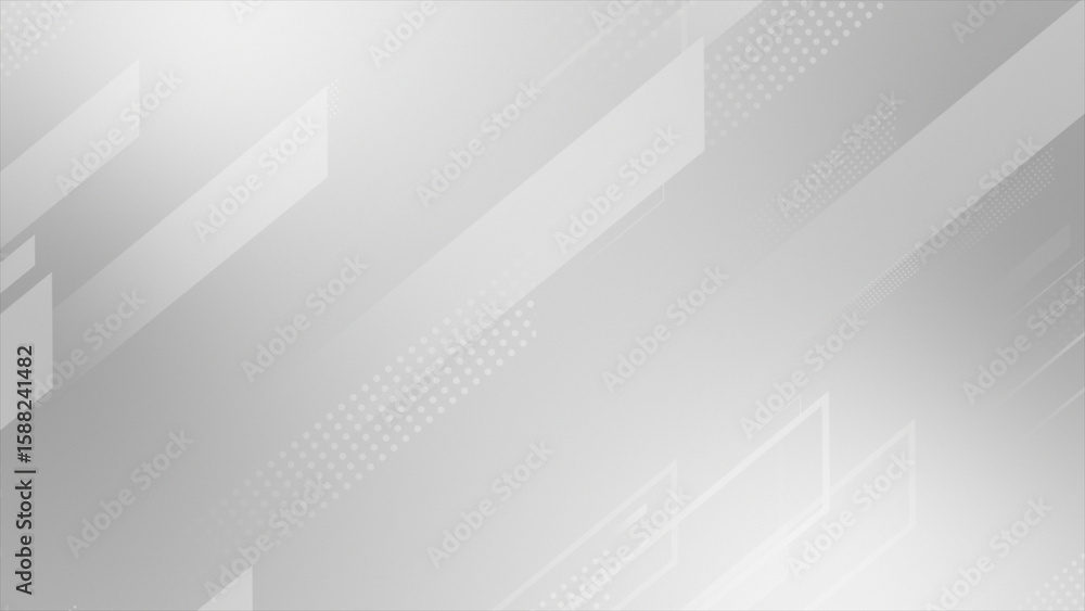 Poster white and black color diagonal lines slowly moving geometrical tech background