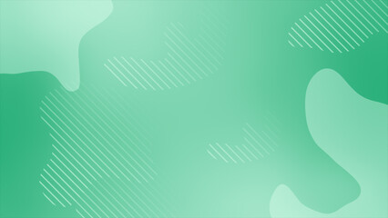 Turquoise color slowly moving fluid shapes abstract design background