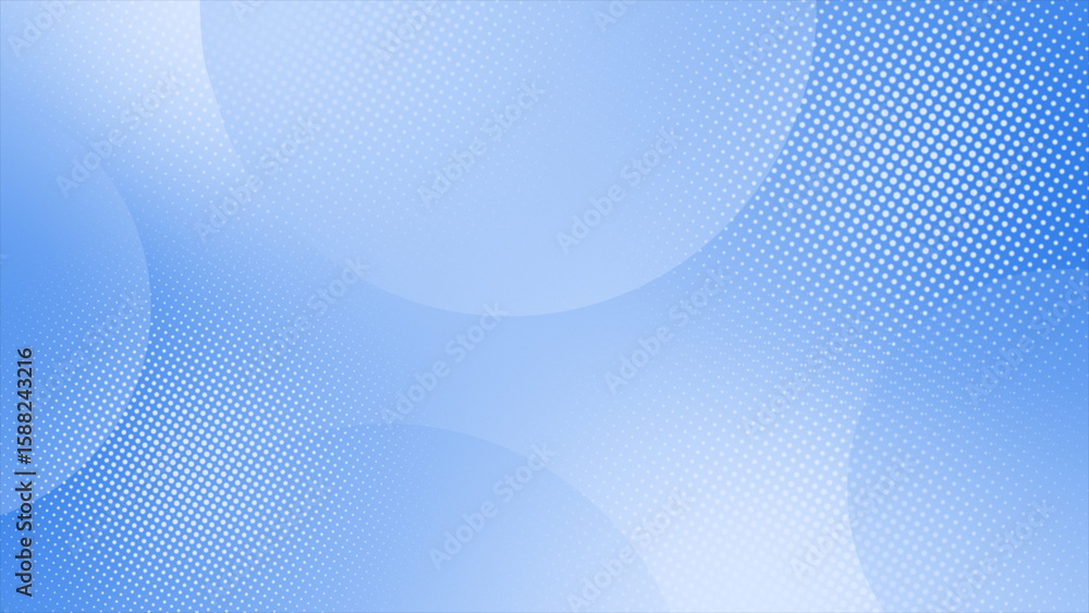 Poster royal blue color circles and halftone dots pattern abstract background. grey and white backdrop back