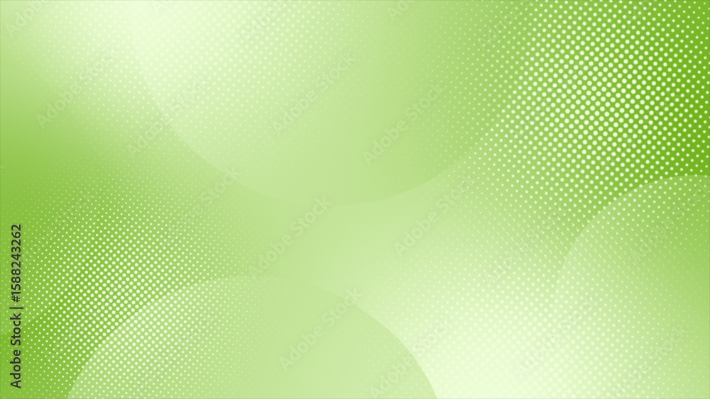 Poster lime green color circles and halftone dots pattern abstract background. grey and white backdrop back
