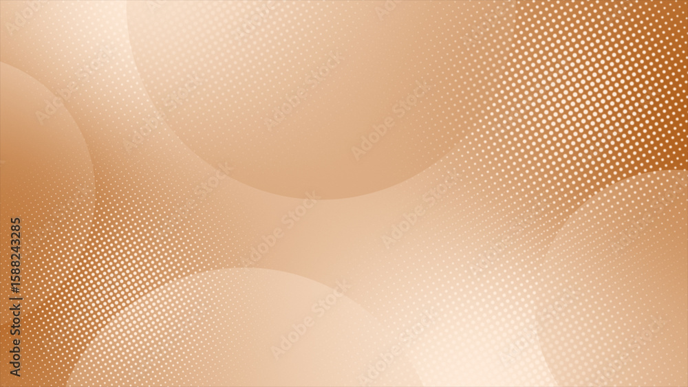 Poster orange color circles and halftone dots pattern abstract background. grey and white backdrop backgrou
