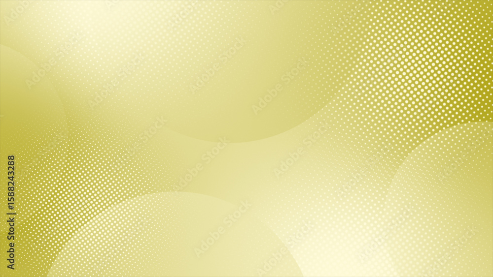 Poster yellow color circles and halftone dots pattern abstract background. grey and white backdrop backgrou