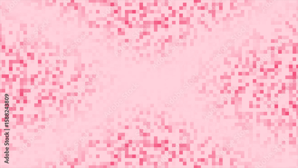Poster magenta red color slowly moving square box design hi-tech technology background