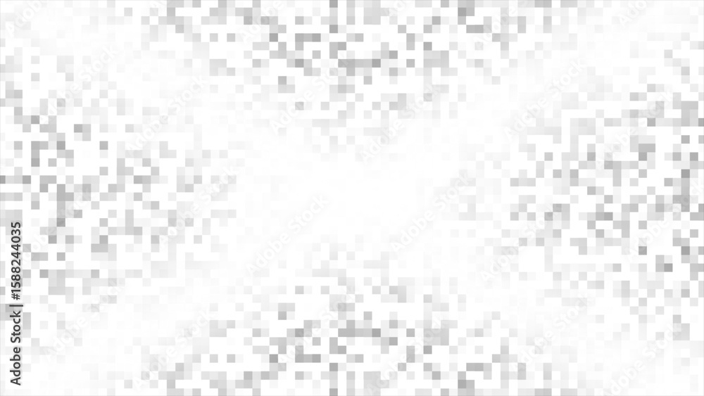 Poster white and black color slowly moving square box design hi-tech technology background