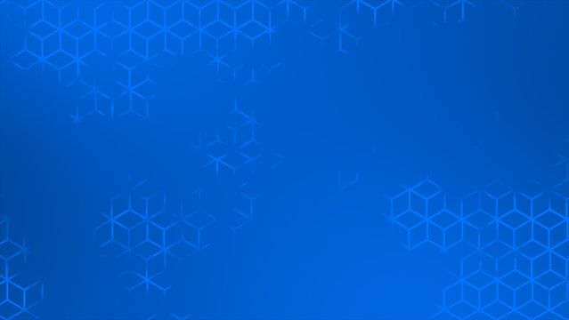 Royal blue color hexagonal design abstract pattern geometrical background