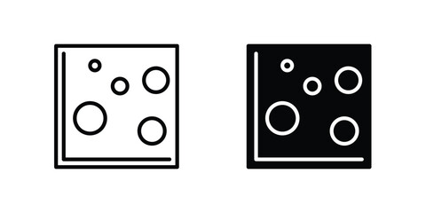 Heat Map icon line style graphic design .editable vectors.