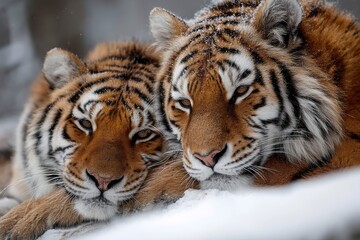 Obraz premium A tiger with its mate