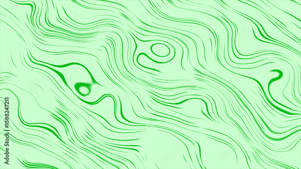 Poster green color 2d abstract cartoonistic diagonal lines on white color abstract background