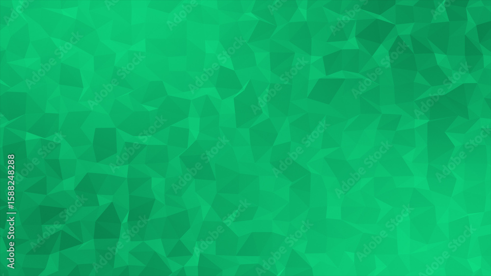 Poster turquoise color abstract low poly design wiggling complex geometrical background