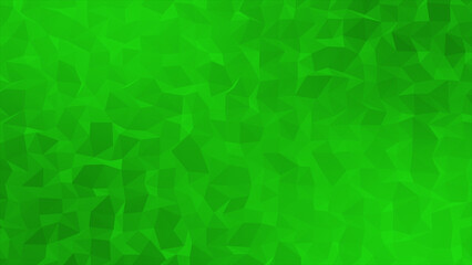 Green color abstract low poly design wiggling complex geometrical background