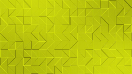 Yellow color various different shapes minimal geometrical futuristic background