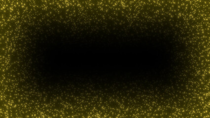 golden geometrical small square box pattern on Yellow background