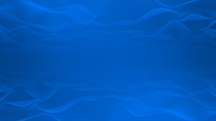 Blue color abstract flowing waves futuristic technology background