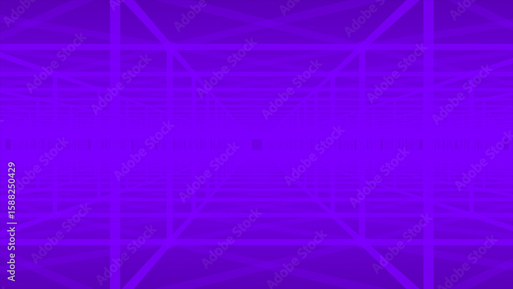 Poster purple color complex 3d hi-tech futuristic tunnel technology digital abstract background