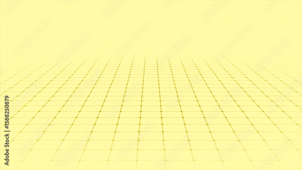 Poster clean and clear yellow professional background with black color grid moving slowly