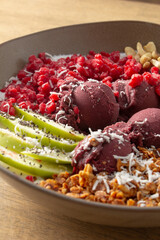 A view of an acai bowl.