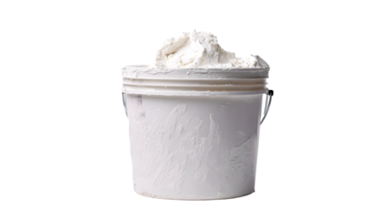 Bucket of Joint Compound Isolated on White

