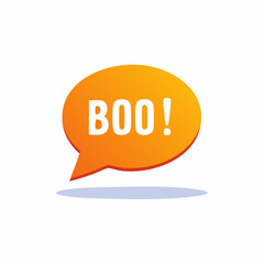 Halloween "Boo!", Comic Speech Bubble