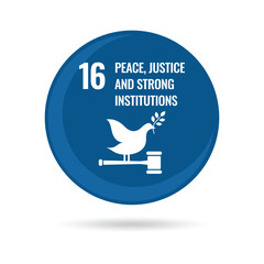 SDGs Peace Justice round icon